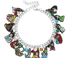 Disney Princess Bracelet Charm Bracelet Jasmine Belle Ariel Aurora Snow White