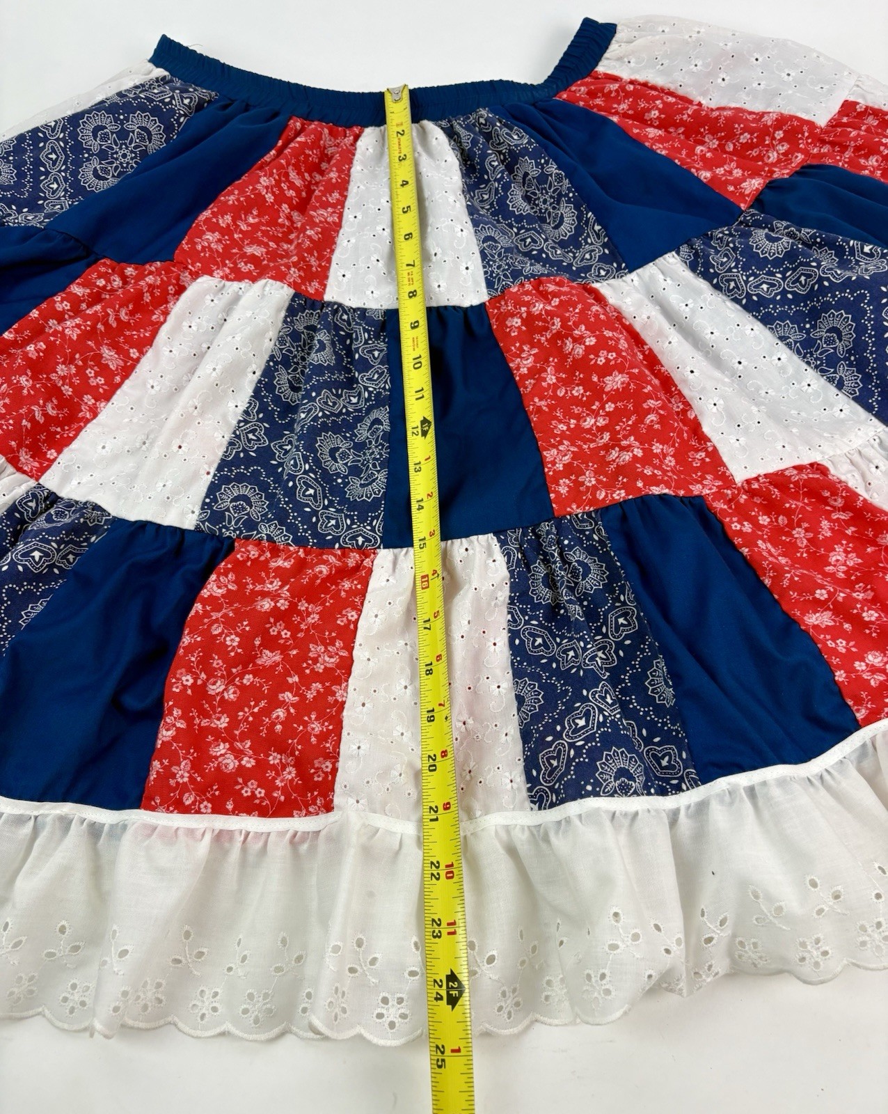 Vintage Handmade American Patchwork Square Dancin… - image 3