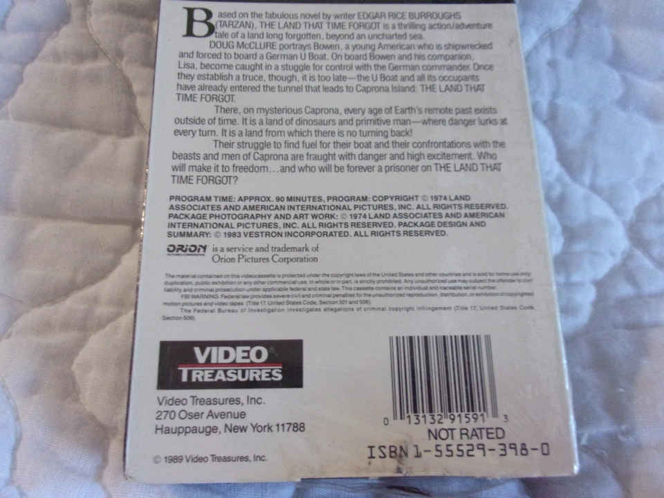 THE LAND THAT TIME FORGOT VHS NEW DOUG MCCLURE 70'S FANTASY ADVENTURE DINOSAURS - Image 3 of 4