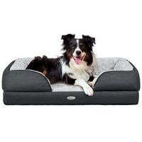 PawHut Dog Bed Calming Pet Bed Dog Mattress for Medium Dogs - Charcoal Grey