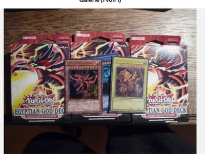 Yu-Gi-Oh! Egyptian God Deck Slifer 3x deutsch top plus Götterkarten