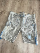 Stockerpoint Lederhose Gr. 54 – Trachtenmode – Blau bestickt – NEU