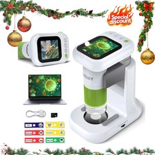 Portable Children's 1000X Digital Microscope Kit with HD Screen Education Gifts