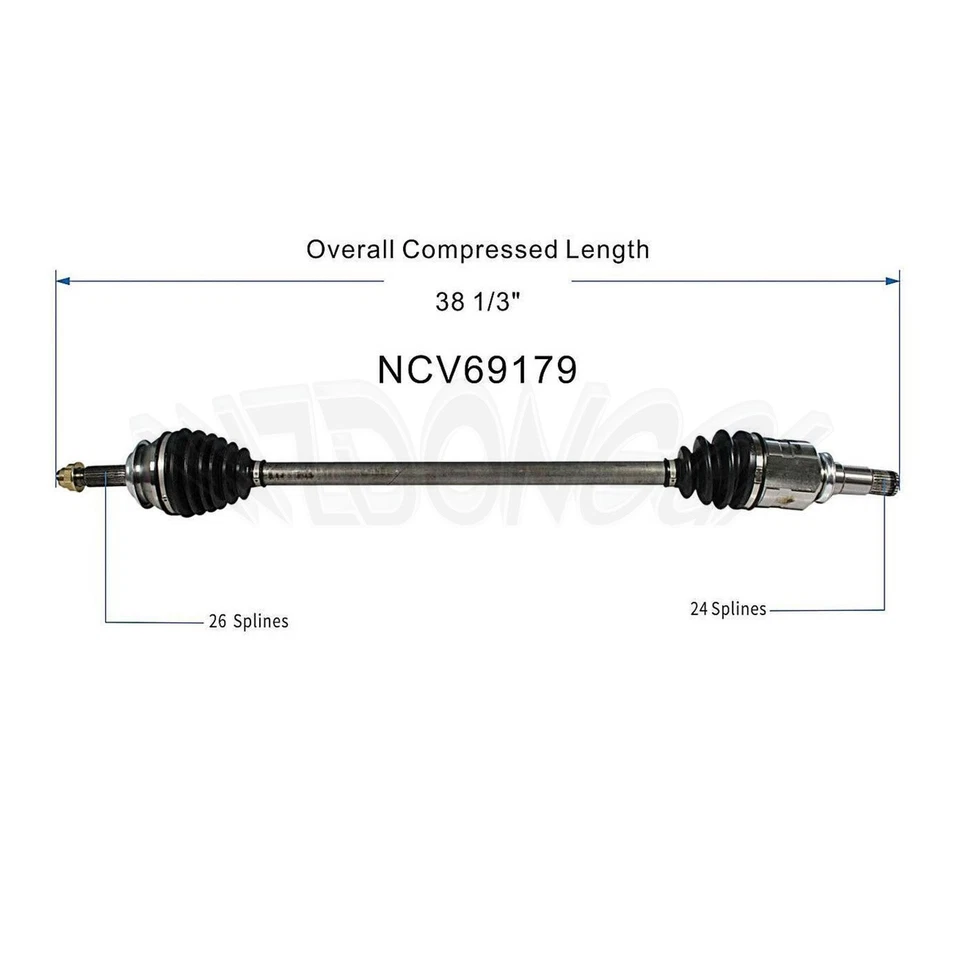 Conjunto de junta de eixo dianteiro direito CV para Toyota Prius V Wagon 1.8L 2012-2017 - Imagem 4 de 4