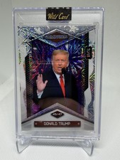 Donald Trump 18/18 Wild Card Alumination Mid speech Fireworks Silver Mosaic