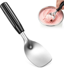 Ice Cream Spade, Stainless Steel Ice Cream Paddle with Non-Slip Handle