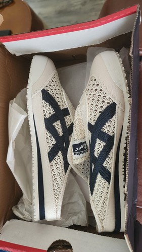 New Onitsuka Tiger MEXICO 66 SABOT BIRCH PEACOAT New With Box- size 6.5 37.5