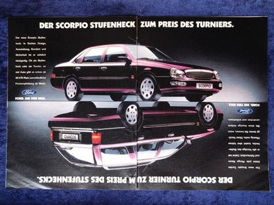 Ford Scorpio Stufenheck und Turnier, originale Werbung aus 1995,  Großformat
