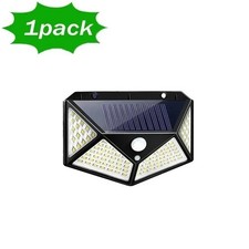 Solar Power PIR Motion Sensor Wall Lights 100 LED Outdoor Garden Security Lamp