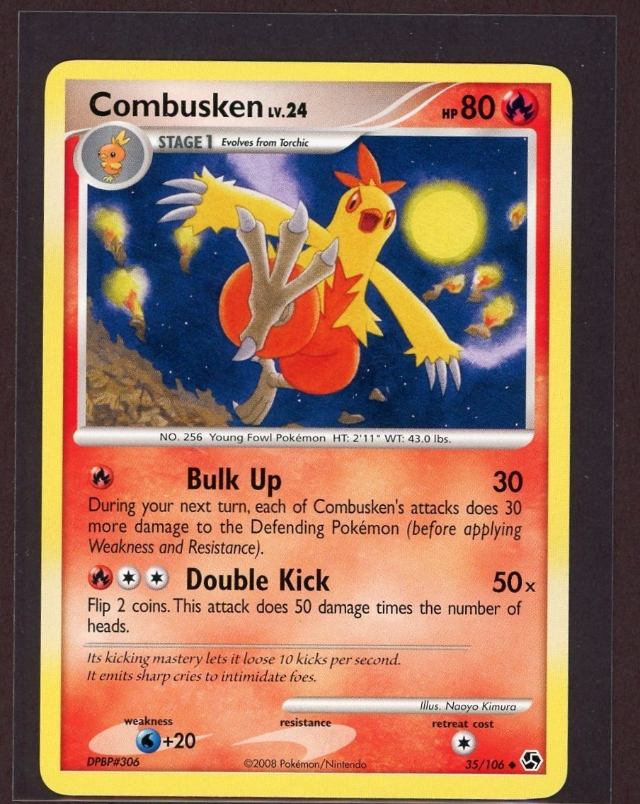 Combusken Non-Holo 2008 Pokemon Card 35/106 Great Encounters Set NM/M