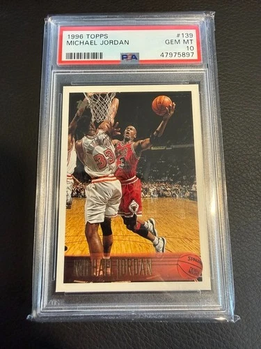 1996 TOPPS #139 MICHAEL JORDAN PSA 10