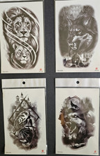 4 Sheets Premium Quality Middle Half Arm Temporary Tattoos For Men  Women 133