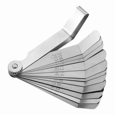 Motorcycle Atv Valve Tappet Angled Feeler Gauge 12 Blade Set  Mmin Free Ship