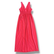 Old Navy Coral Pink Sleeveless Smocked Waist Maxi Dress Women’s Medium Cotton