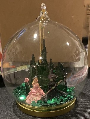 RARE Marks & Spencer Wicked Elphaba Glinda Glitter Cloche Christmas Ornament