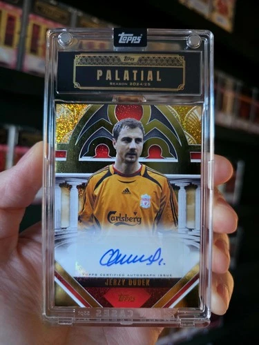 2024-25 Topps Palatial Liverpool FC Pose Auto Gold 1/1 Jerzy Dudek #PO-DU