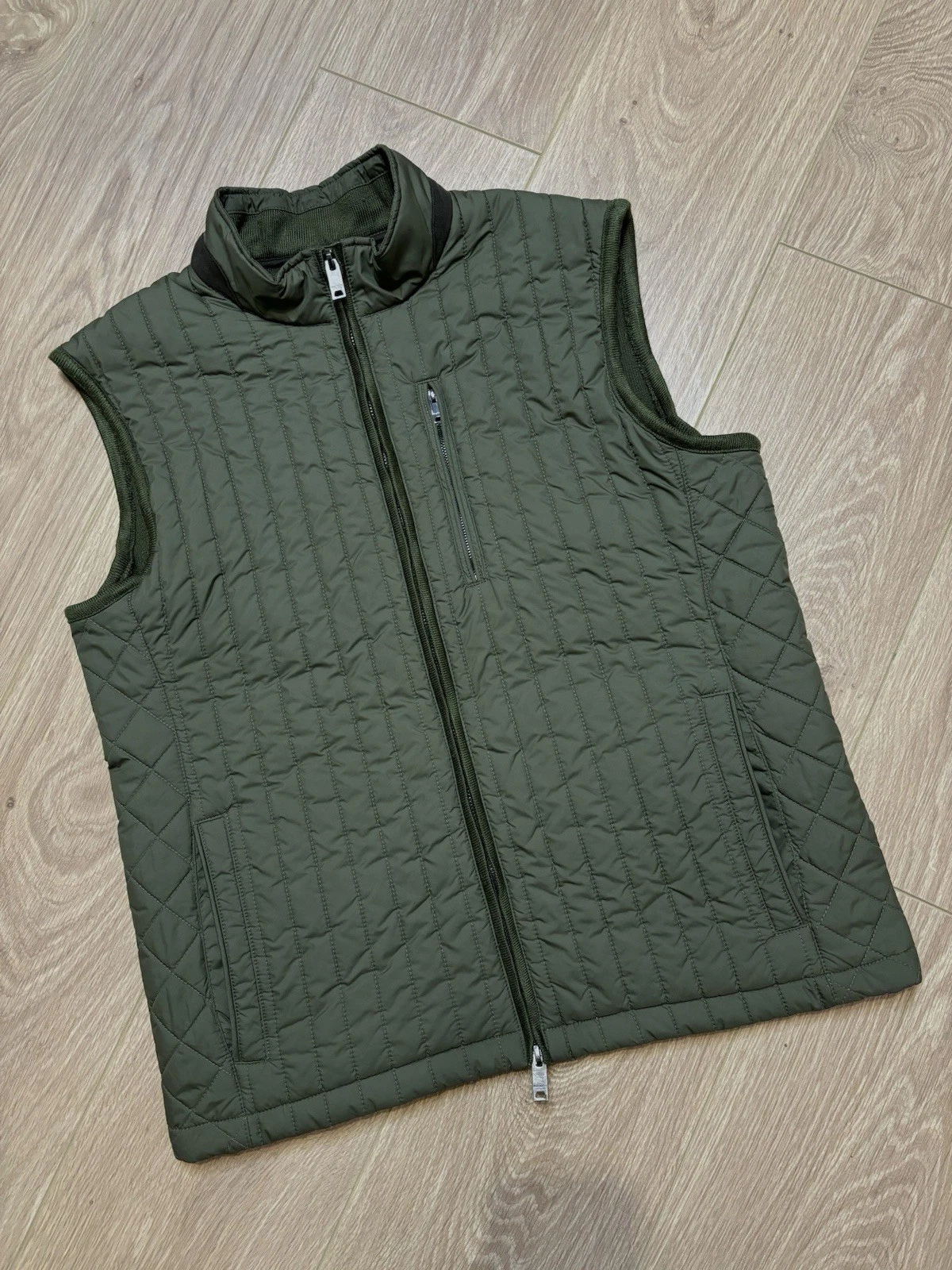 Hackett London Channel Thermal Insulation Technical Fabrics Quilted Gilet Mens M