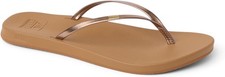 Women's Reef Cushion Slim Comfort Flip Flop Sandal CJ8658 Bronze/Brown New