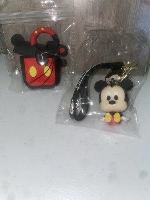 Silicone Mickey Mouse Airpod Case with 3D Mickey Mouse Keychain