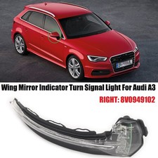 Außenspiegel Blinker LED rechts glasklar für Audi A3 S3 RS3 8V Limo 8V0949102 ~