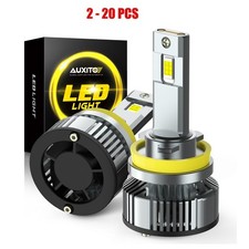 H8 LED H11 H9 Bulb Headlight Set High Super Low Bright Beam 6500K White 2-20PCS
