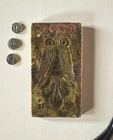 Old Bronze Tribal Indian Jewelry Making Stamp Beautiful Earring Pattern G46-478