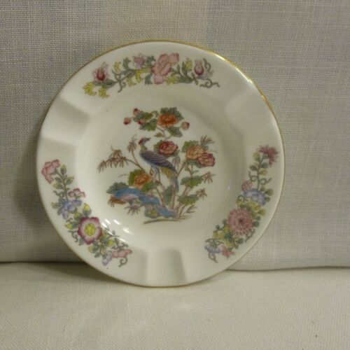 Wedgwood Bone China Aschenbecher, Made in England mit Kutani Kranich - EUC