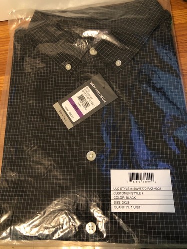 Van Heusen NEW Black 2X-Large Big & Tall Short Sleeve w/tags