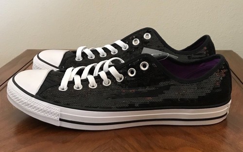 Converse All Star Chuck Taylor Zapatillas Lentejuelas Negra para Hombre 11  Zapatos para mujer 13 | eBay