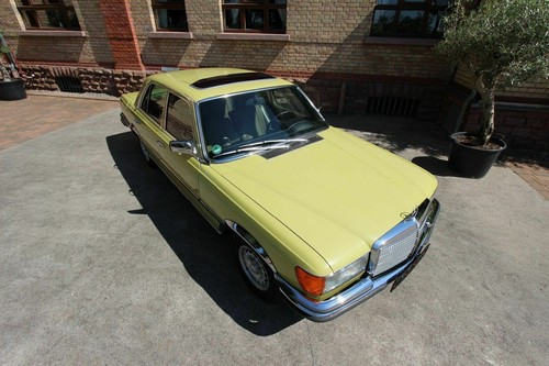 Mercedes 280SE 1975 W116 Schiebedach ROSTFREI 100TK Checkheft Note2 H Kennzeiche - Bild 4 von 12