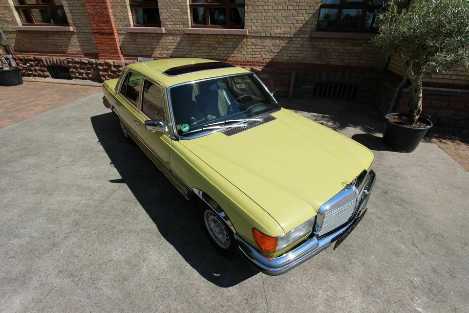 Mercedes 280SE 1975 W116 Schiebedach ROSTFREI 100TK Checkheft Note2 H Kennzeiche - Bild 4 von 4