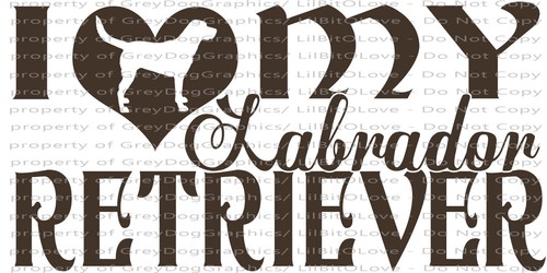 I LOVE MY LABRADOR RETRIEVER VINYL-AUFKLEBER AUFKLEBER AUTO RETTUNG HAUSTIER HUND LABOR - Bild 1 von 10