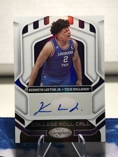 2022 Chronicles Certified Draft Picks Kenneth Lofton Jr Pink Roll Call Autograph