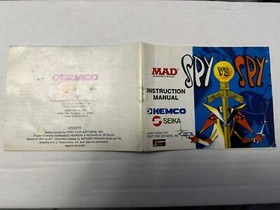 Spy Vs Spy Mad Magazine NES Nintendo Instruction Manual Only 