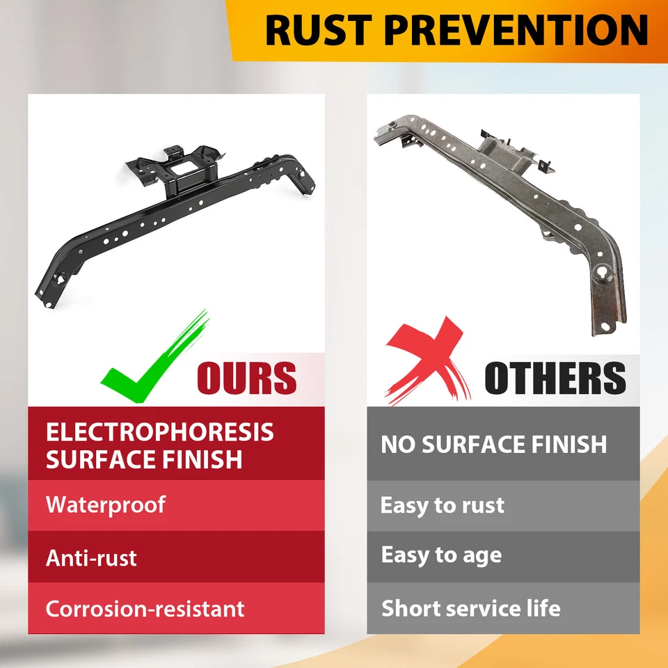 Suporte de radiador núcleo central superior barra de amarração superior para Nissan Sentra 2013-2019 - Imagem 4 de 4