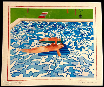 DAVID HOCKNEY & Porträt Von Ein Künstler " Litho COA Original