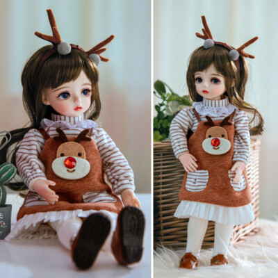 Poupée BJD 12 Pouces (1/6) Corps Féminin Articulé - Tête Ouvrante, Yeux Mobiles