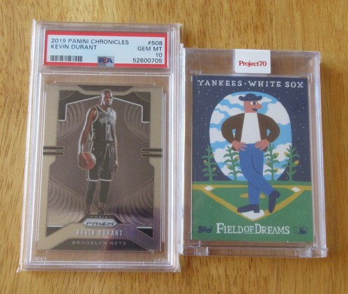 Lot of 2 Sports Cards: Kevin Durant Panini Chr + Topps Proj 70 FIELD OF DREAMS /#51