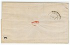 France stampless cover 1838 Valence to Colmar - interesting text * cover494 — photo 3
