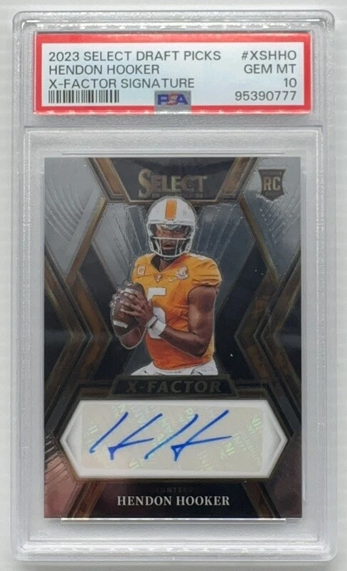 Hendon Hooker Panini Select Draft Picks X-Factor Signatures #XSHHO Gold