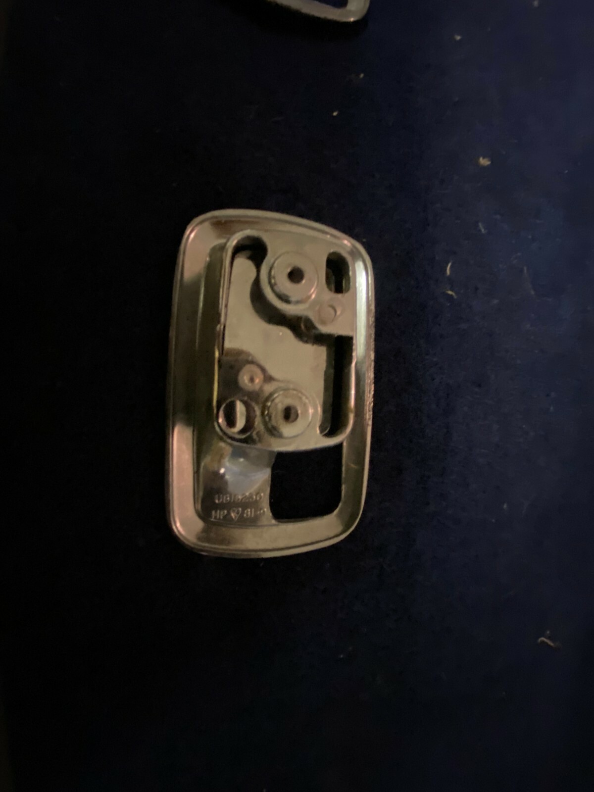 ROLLS-ROYCE INTERIOR DOOR HANDLE CHROME ESCUTCHEON AND INSERT FOR MODELS 68-97 