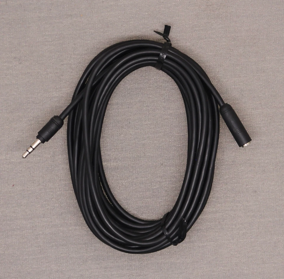 New Onn 18 ft 3.5mm Extension Audio Cable Male Female Headphone Aux Cord 15 5m - Image 2 of 2