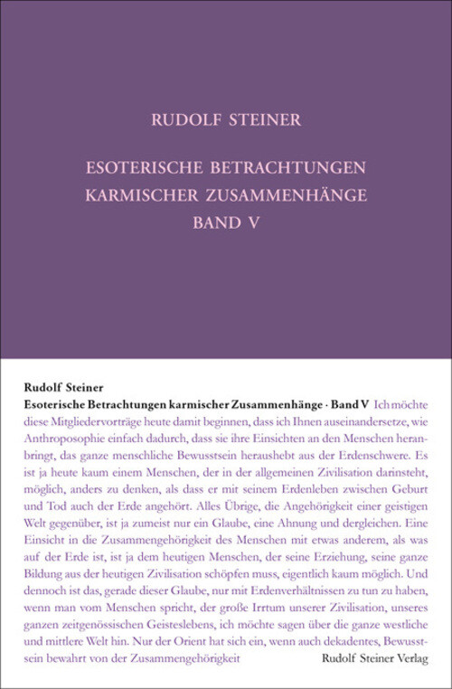 Thumbnail - Rudolf Steiner | Esoterische Betrachtungen Karmischer Zusammenhänge.