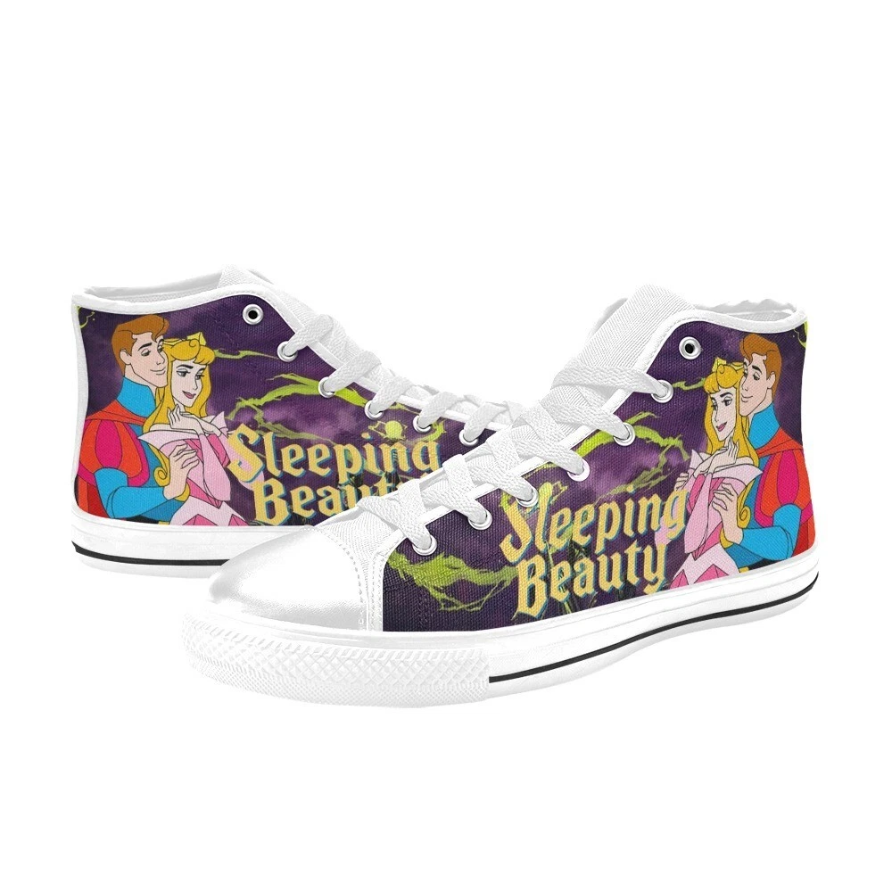 Sleeping Beauty High Top Shoes Sneakers