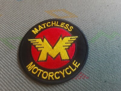 Patch Ricamato Stemma Moto Vintage – Horrus ½, 70x55 Mm, Termoadesivo, Made In France