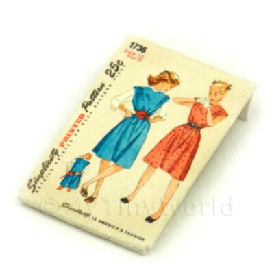 Puppenhaus Miniatur Simplicity Kleid Muster Paket 