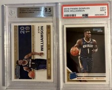 2019-20 Contenders Draft Class 2019 #1 Zion Williamson RC BGS 9.5 & Donruss RC