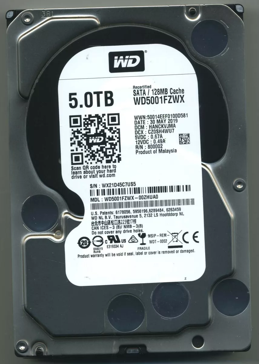 WD wd5001fzwx 5?TB WD wd5001fzwx SATAブラック-