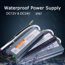IP67 Waterproof Power Supply DC 12V 24V Lighting Transformer Outdoor Led Adapter