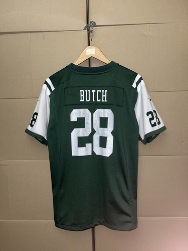 VINTAGE NY NEW YORK JETS #28 BUTCH JERSEY YOUTH XL NIKE NFL AMERICAN FOOTBALL - Picture 2 of 17